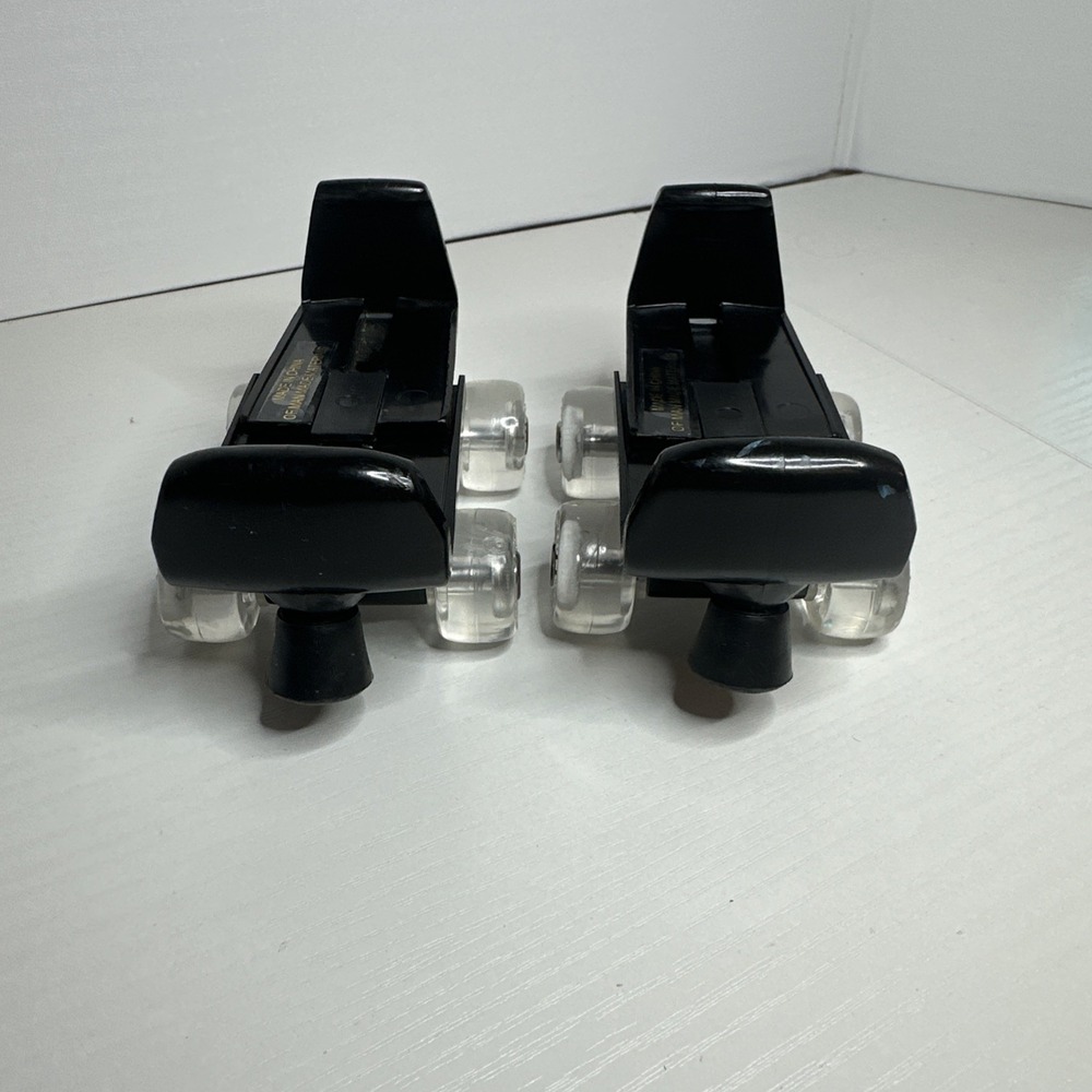 Pair Build-A-Bear Workshop Roller Skates Black Clear Accessory Toy